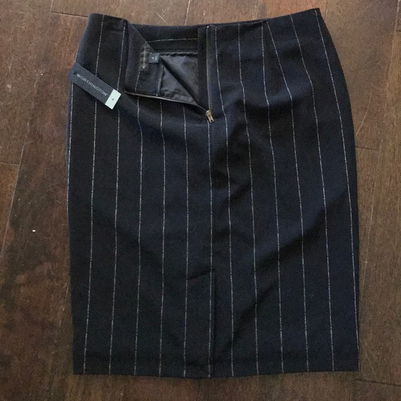 Pin Stripe Black Pencil Skirt by Worthington NWT 8 - Picture 5 of 6
